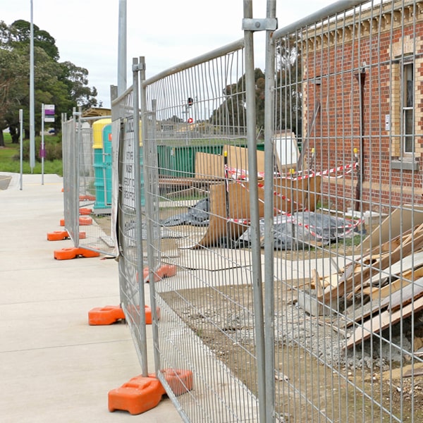 what's the procedure for scheduling the removal of the temporary fence after my job or even is finished